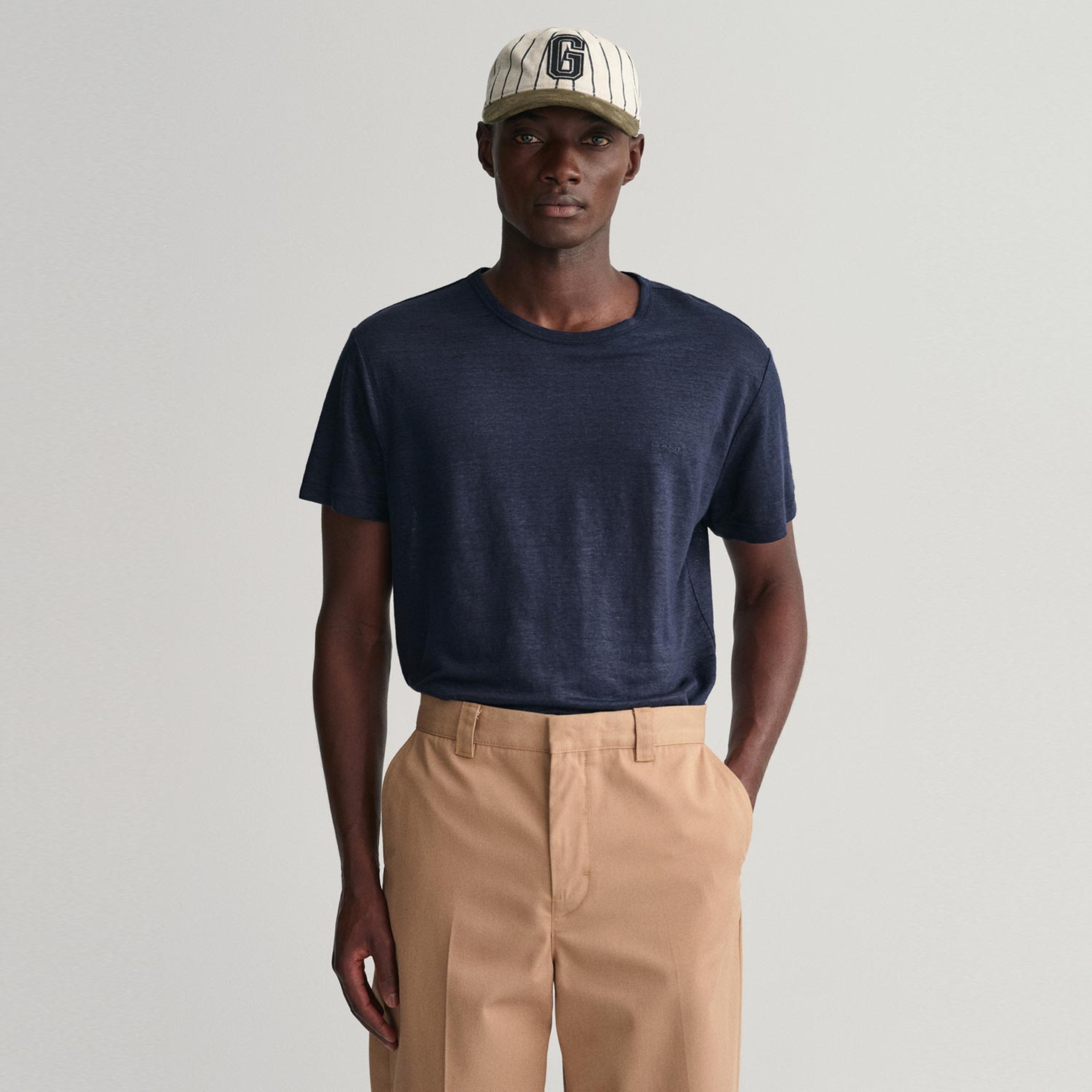 GANT Erkek Lacivert Regular Fit T-Shirt