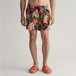 Gant Erkek Mavi Classic Fit Desenli Mayo Şort