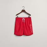 GANT Erkek Kırmızı Logolu Mayo Şort