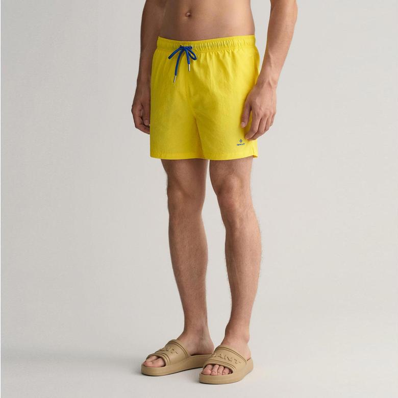 GANT Erkek Sarı Classic Fit Mayo Şort