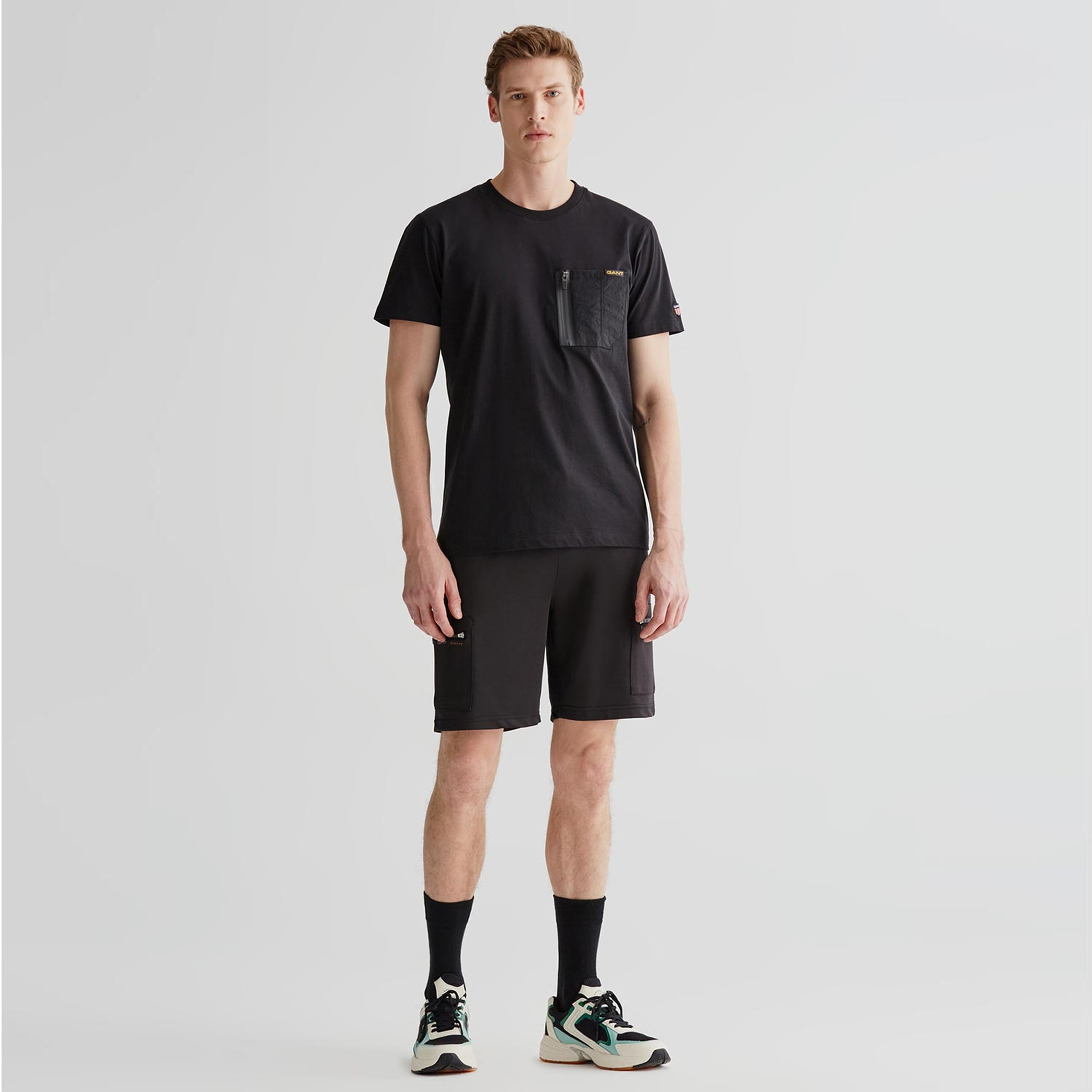 GANT Erkek Siyah Regular Fit Şort