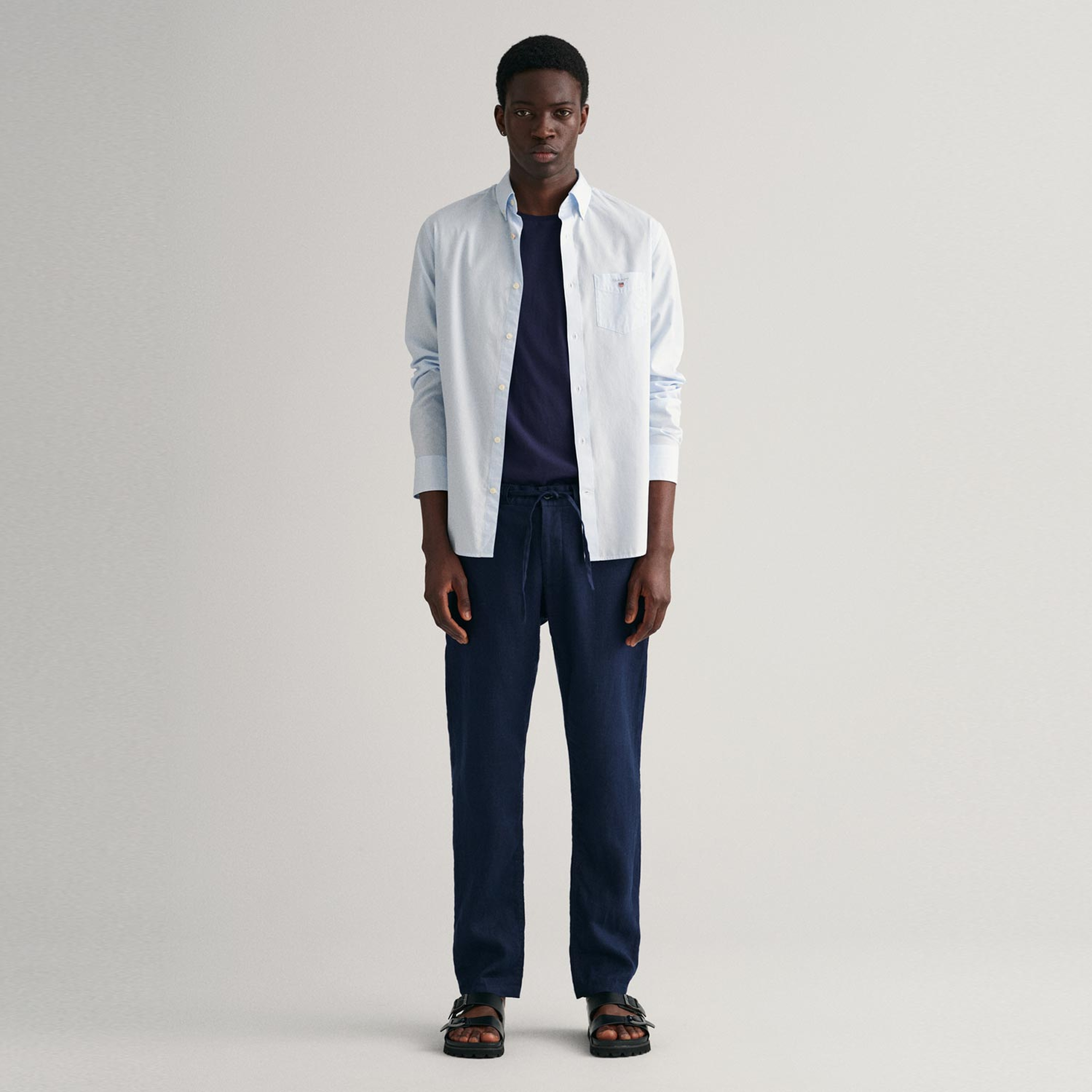 GANT Erkek Lacivert Relaxed Fit Pantolon