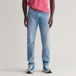 GANT Erkek Mavi Extra Slim Fit Jean Pantolon
