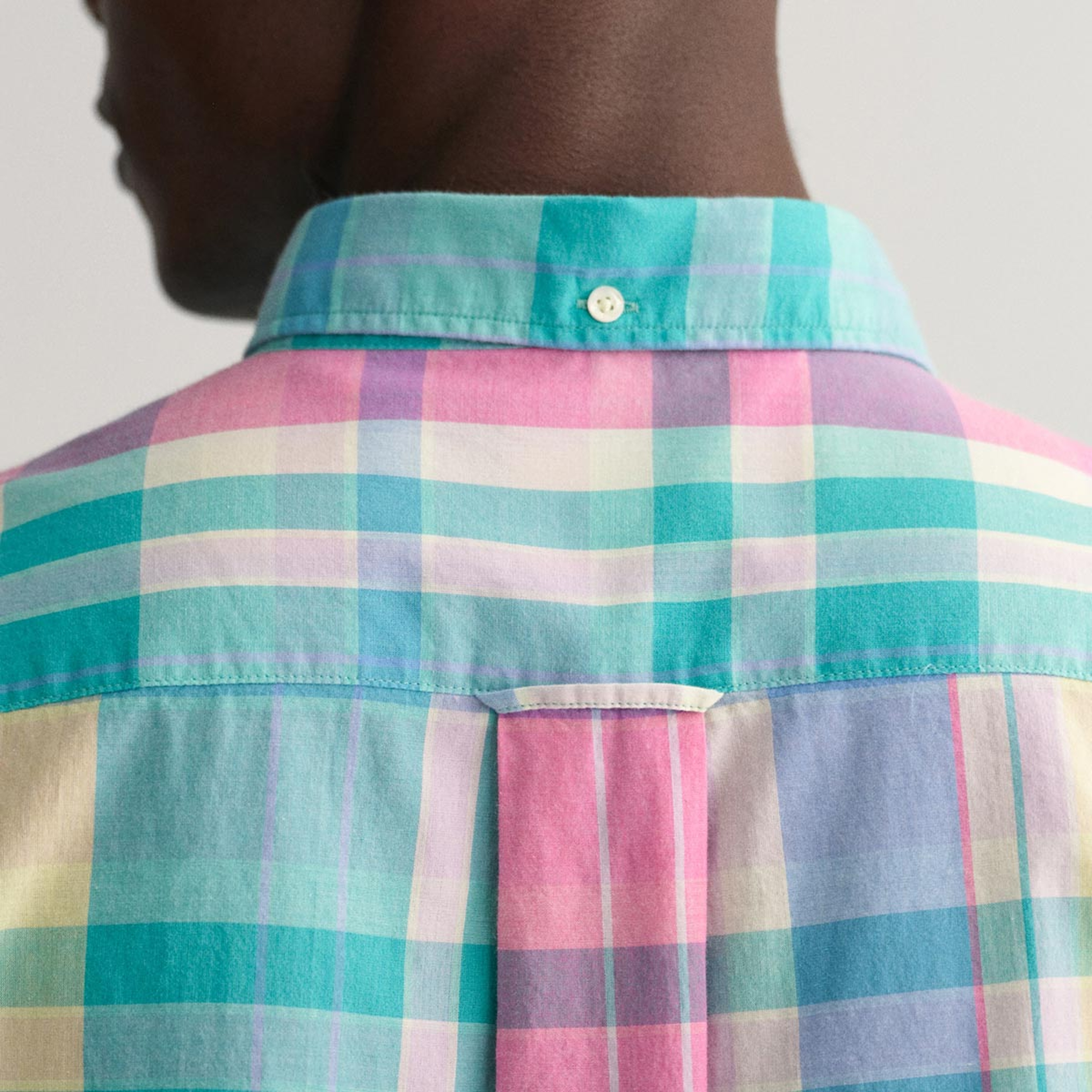 GANT Erkek Pembe Regular Fit Düğmeli Yaka Kareli Gömlek