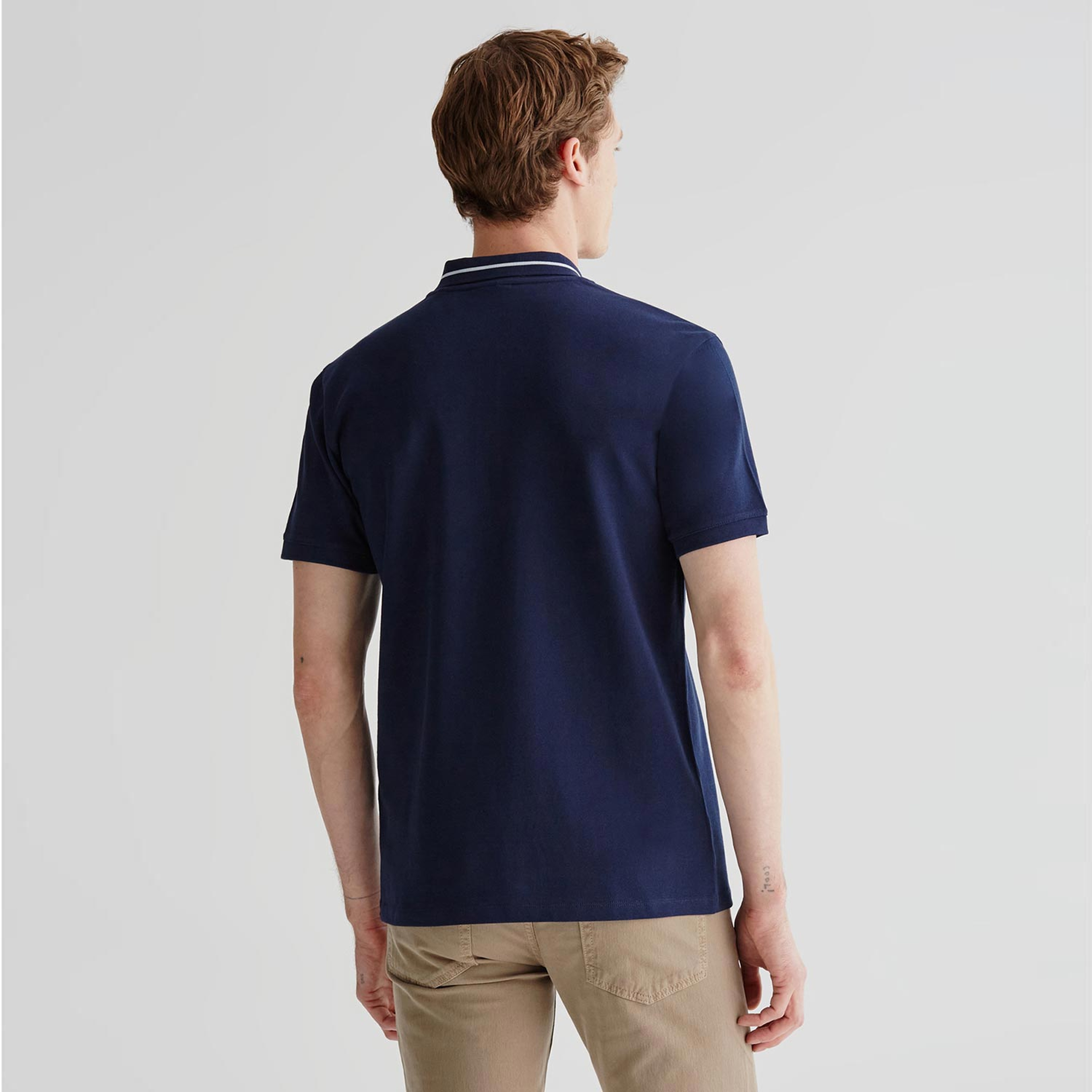 GANT Erkek Lacivert Regular Fit Yarım Fermuarlı Polo