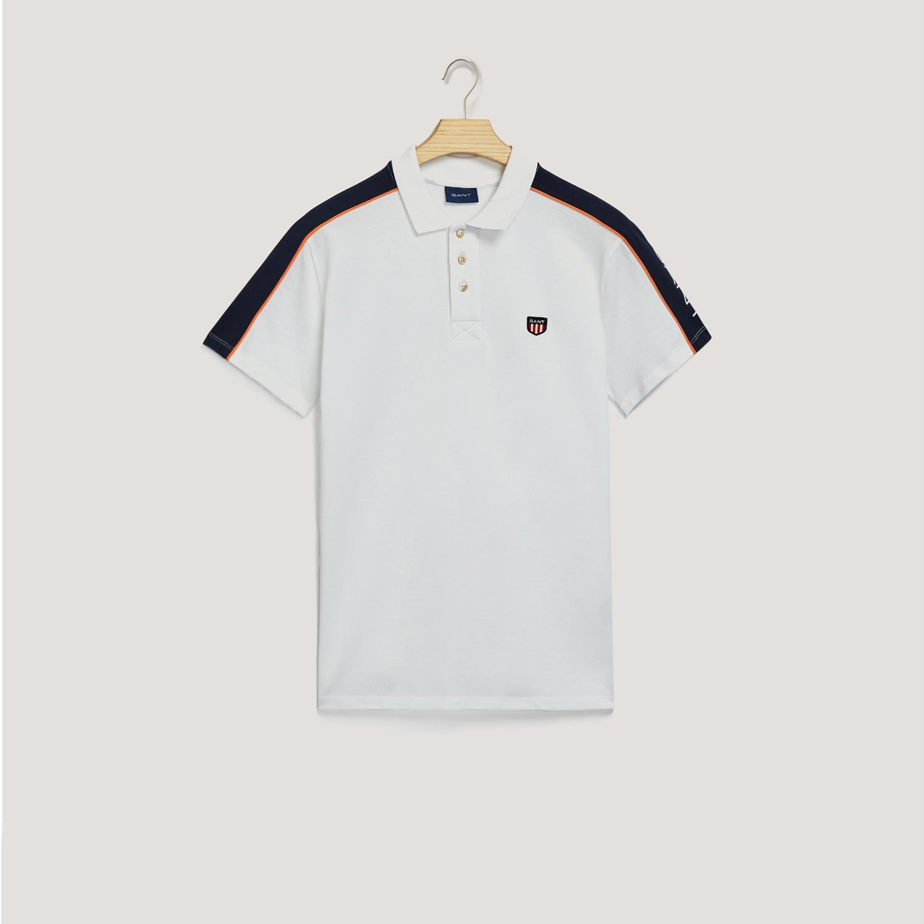 GANT Erkek Beyaz Regular Fit Polo