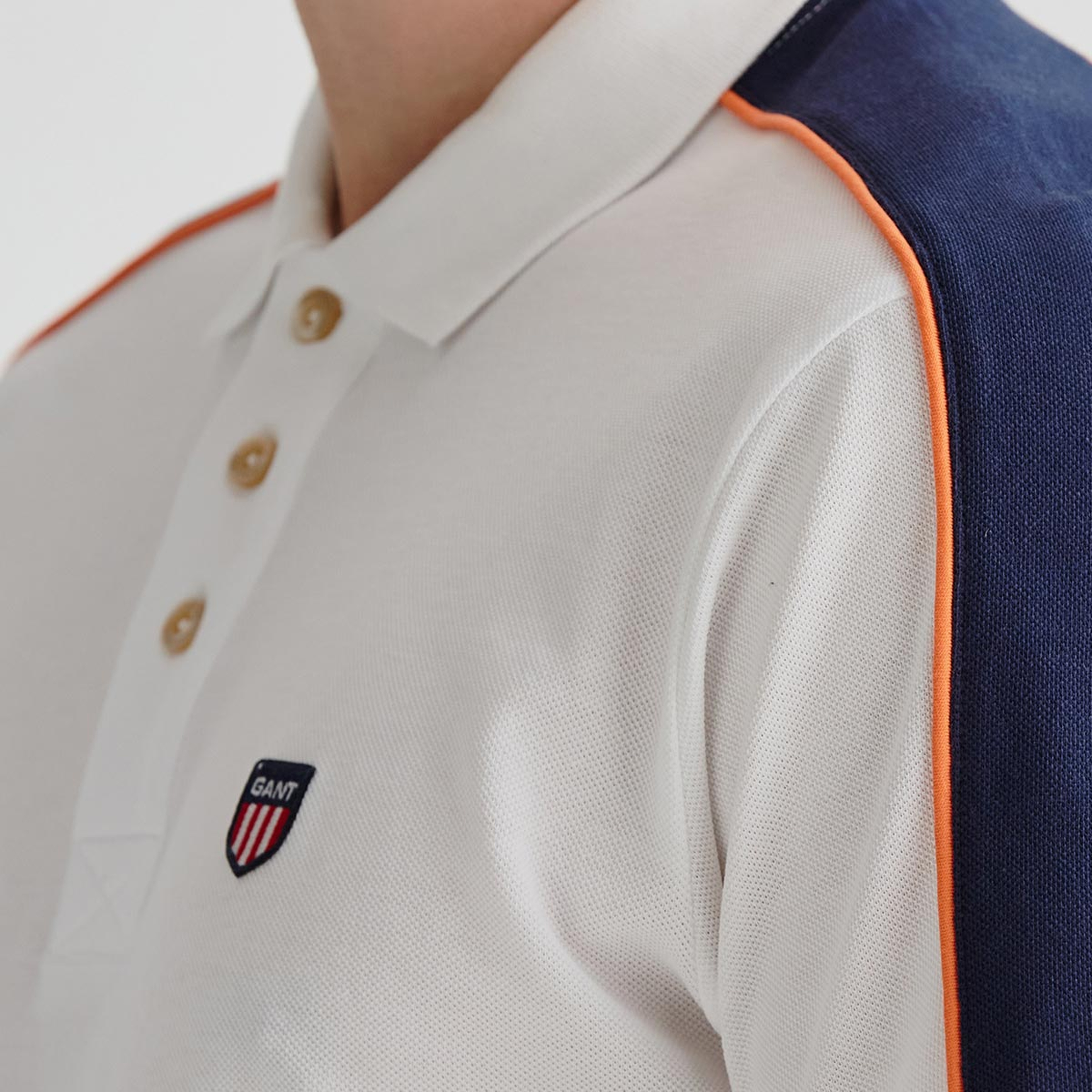 GANT Erkek Beyaz Regular Fit Polo
