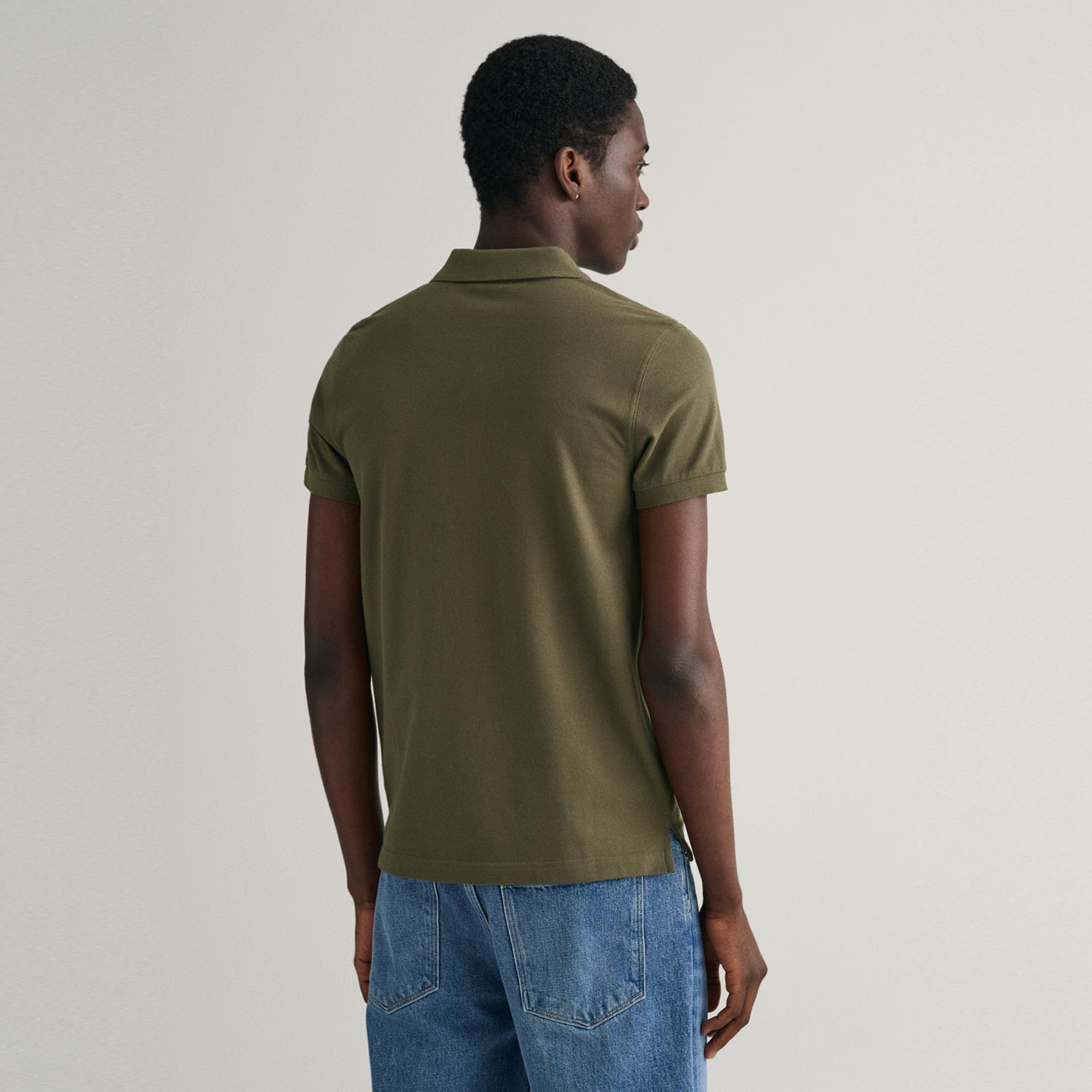 GANT Erkek Yeşil Slim Fit Polo