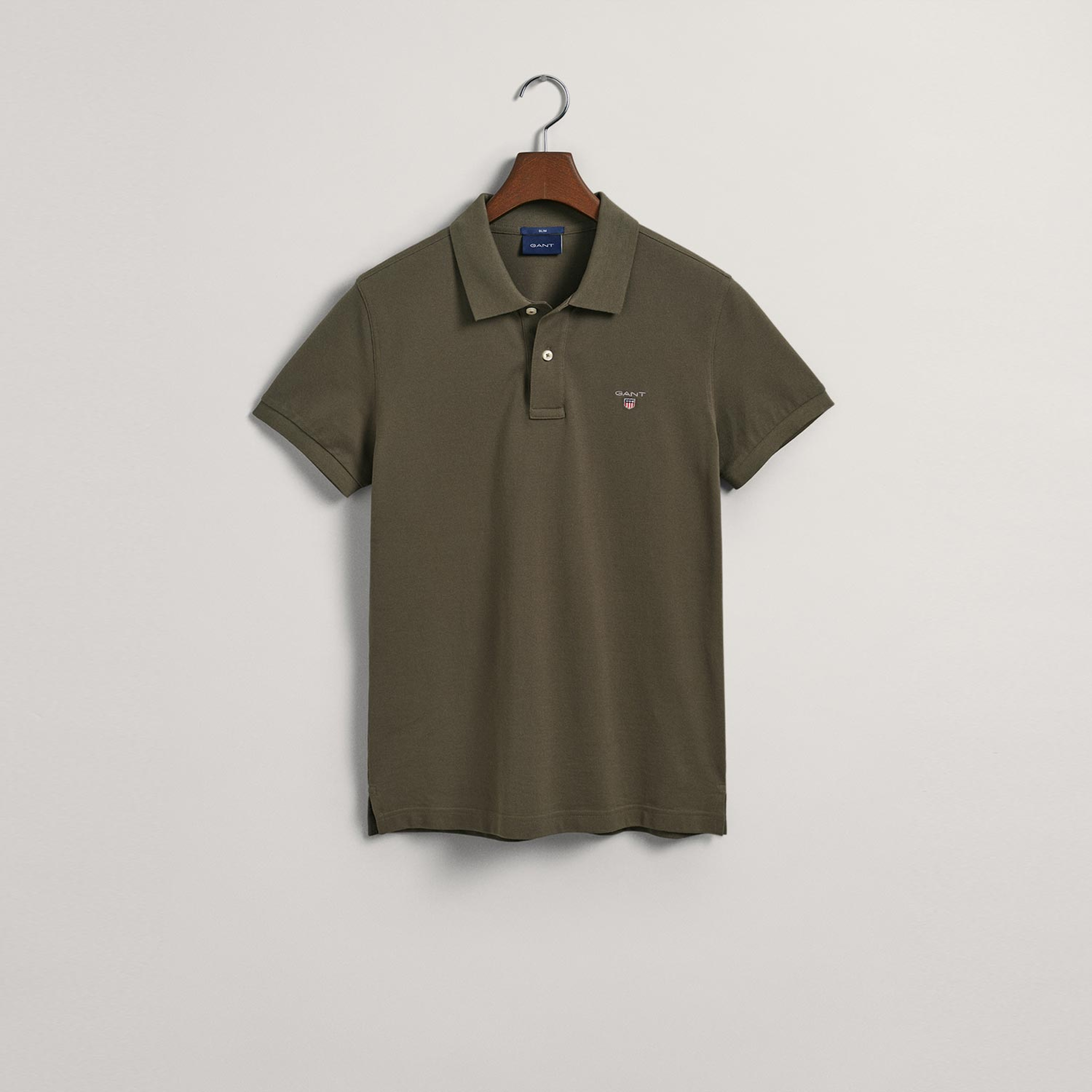 GANT Erkek Yeşil Slim Fit Polo