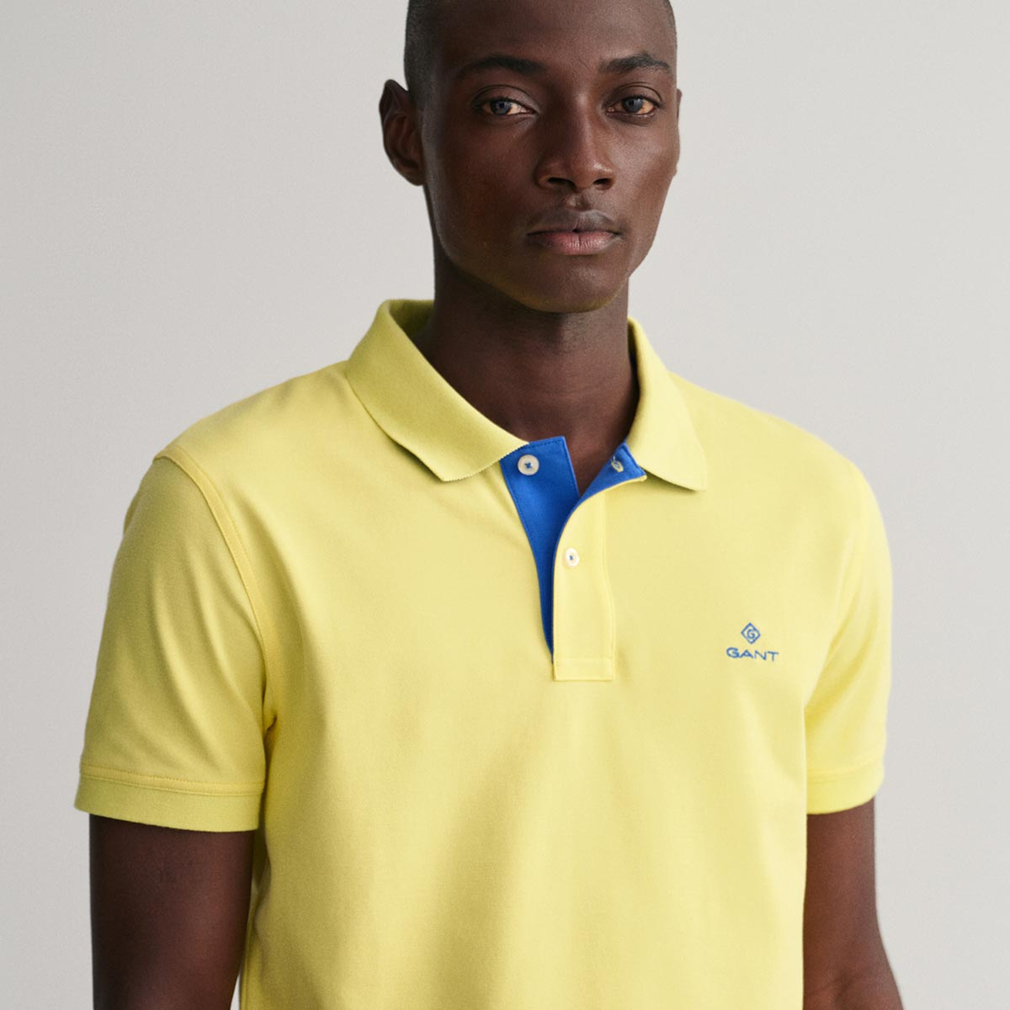 GANT Erkek Sarı Slim Fit Polo