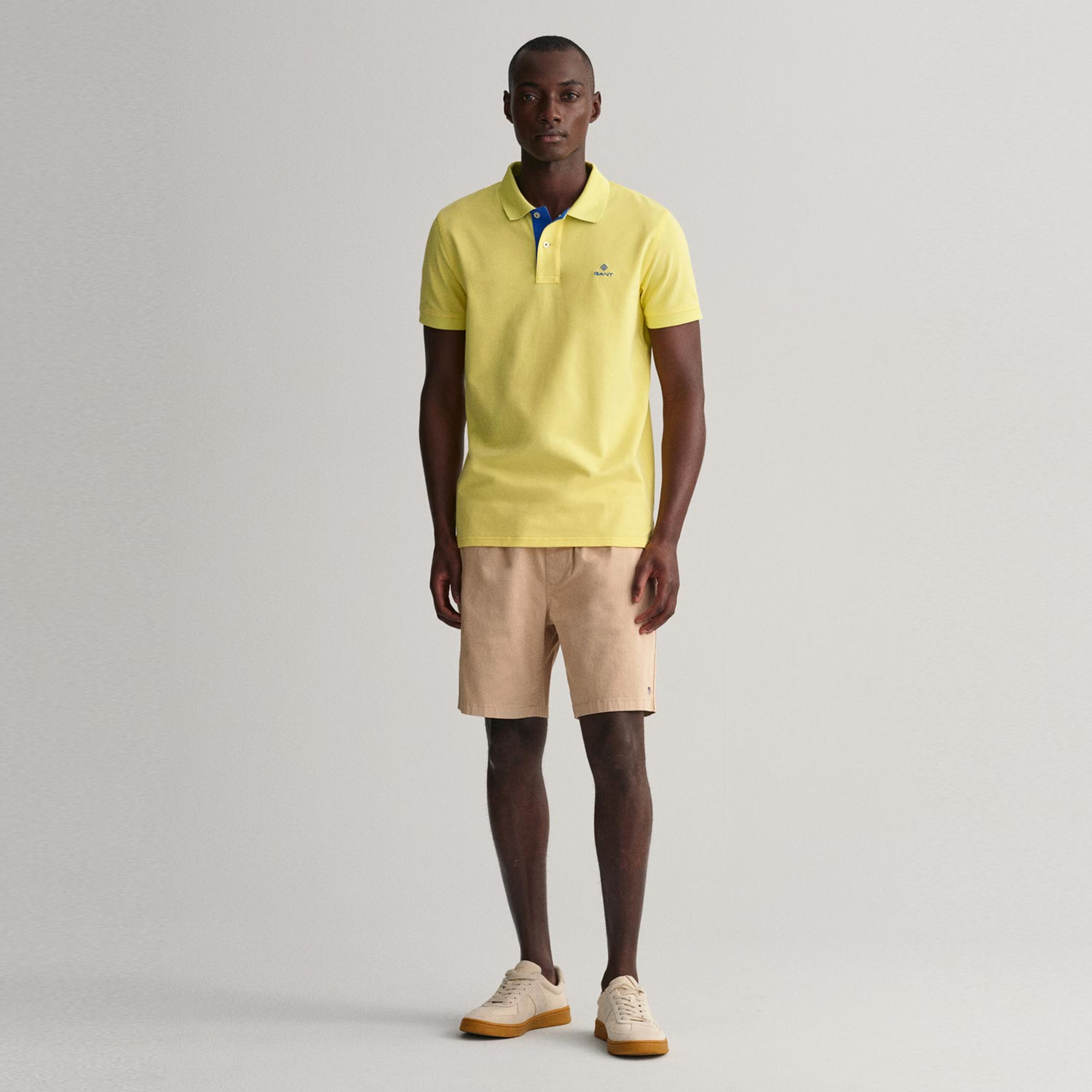 GANT Erkek Sarı Slim Fit Polo