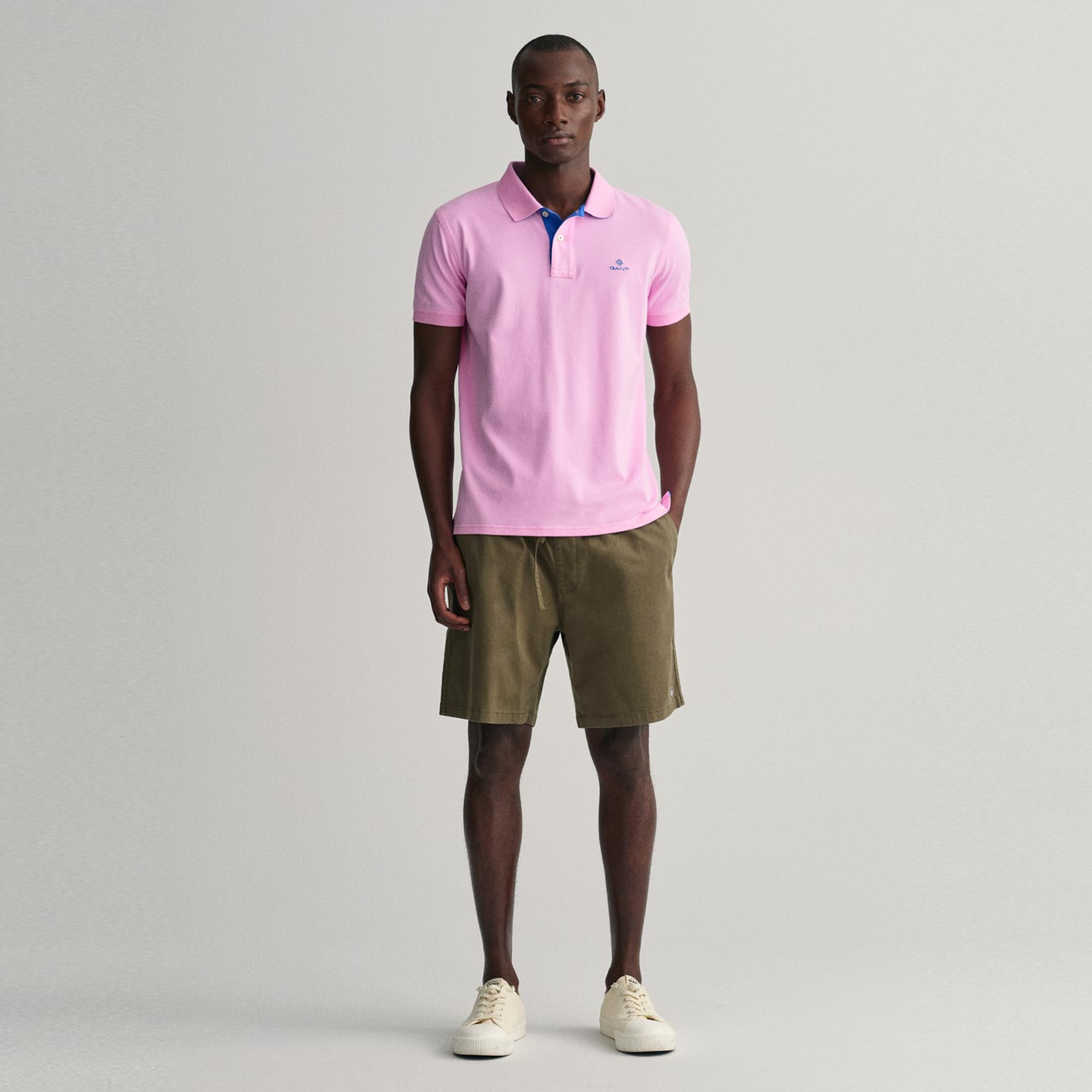 GANT Erkek Pembe Slim Fit Polo