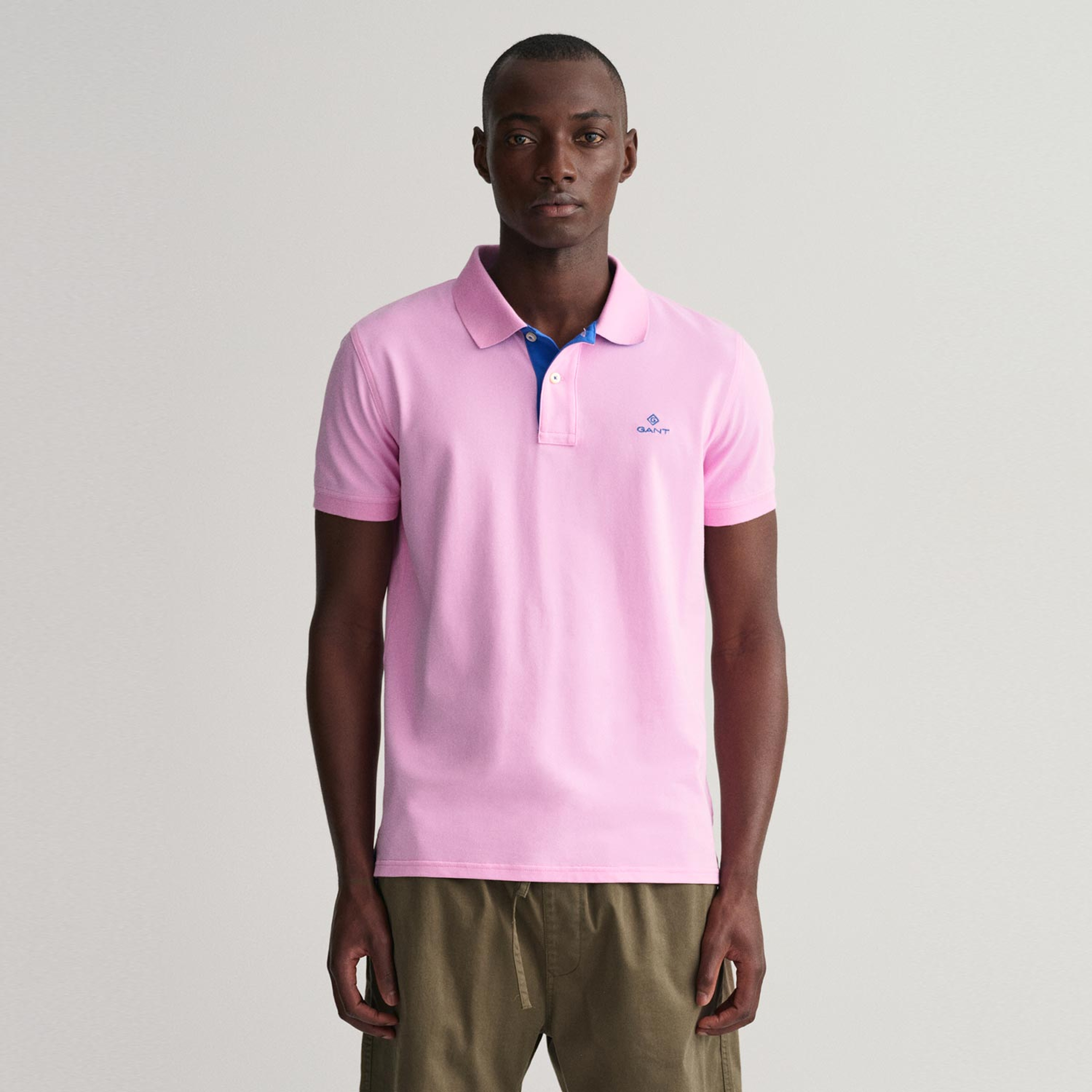 GANT Erkek Pembe Slim Fit Polo