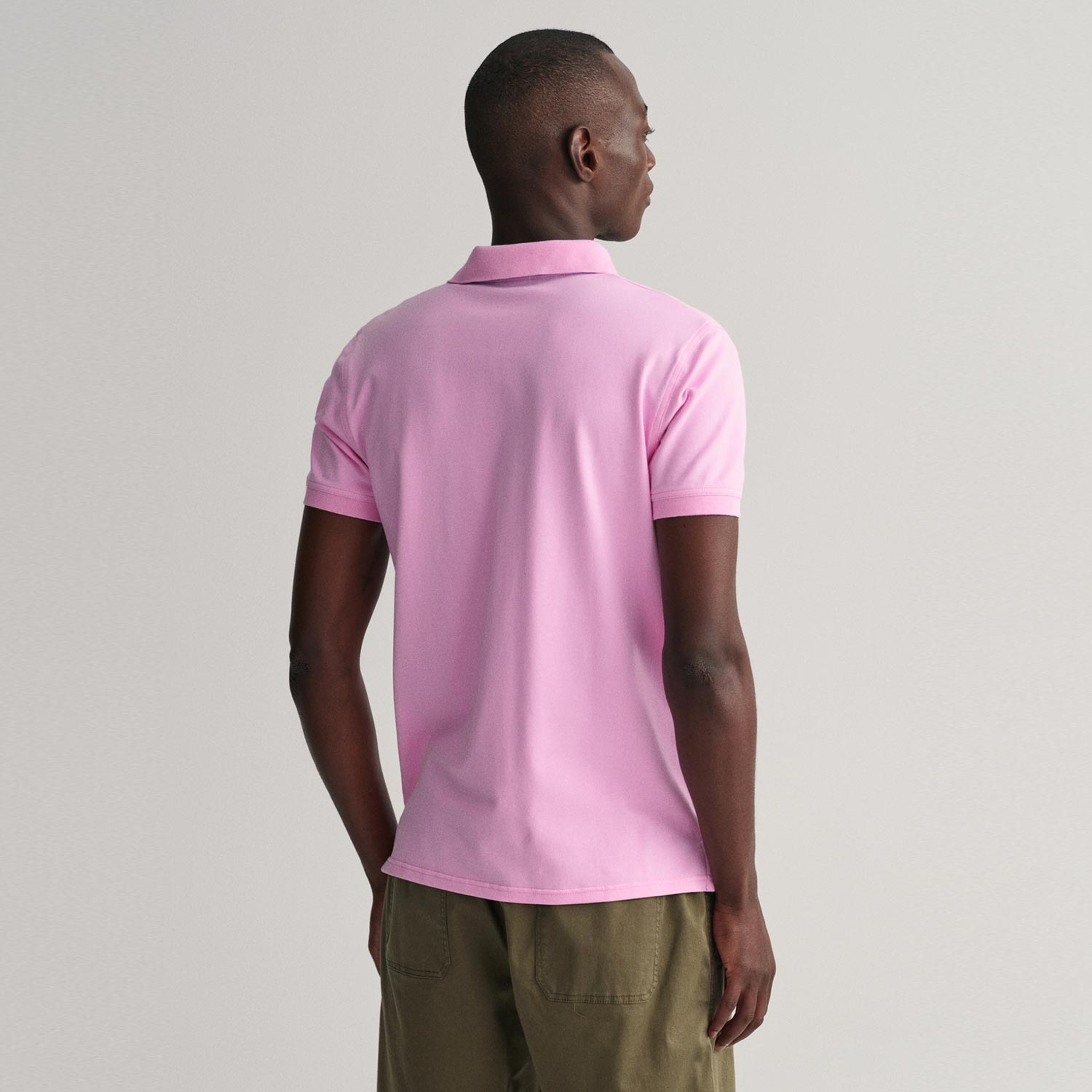 GANT Erkek Pembe Slim Fit Polo