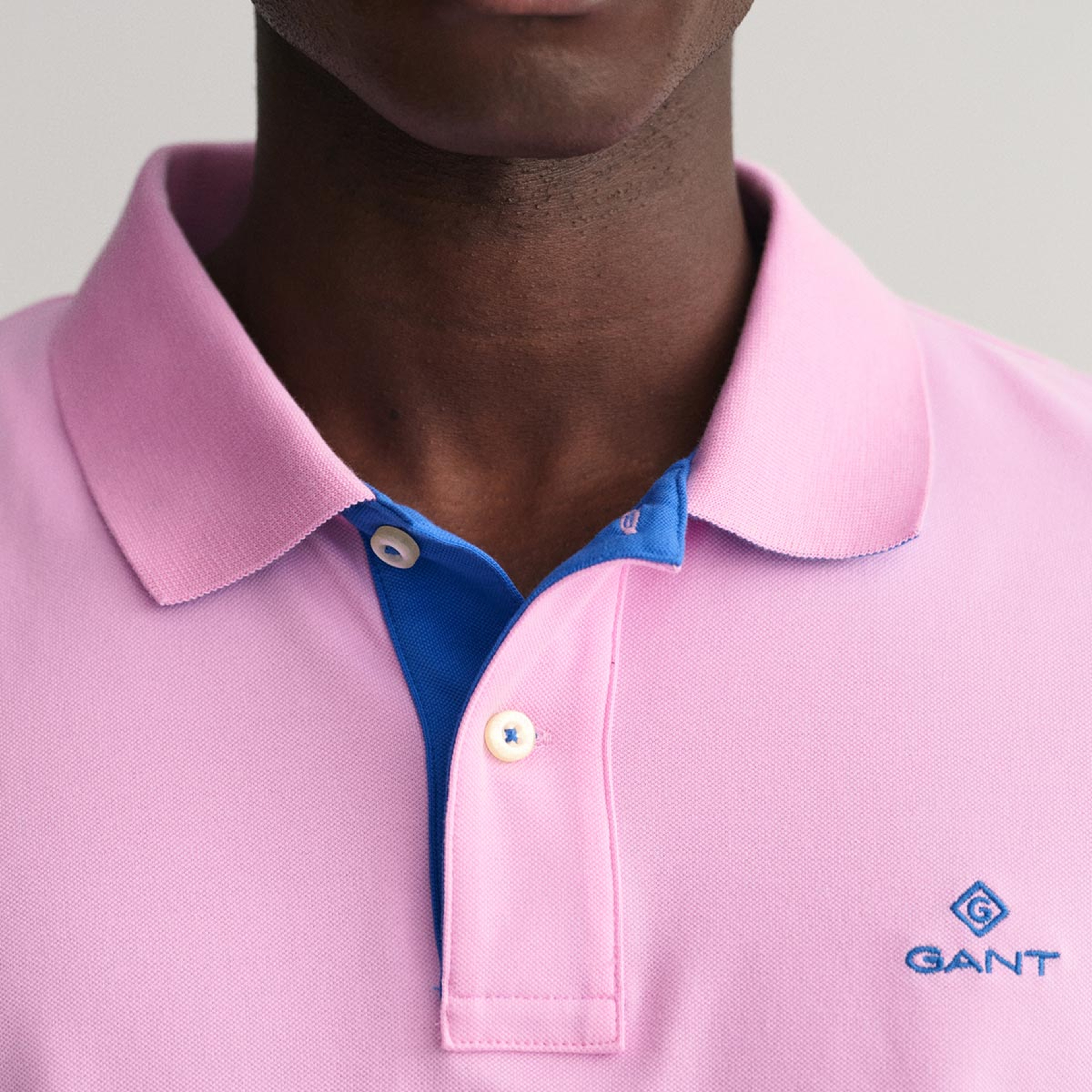 GANT Erkek Pembe Slim Fit Polo