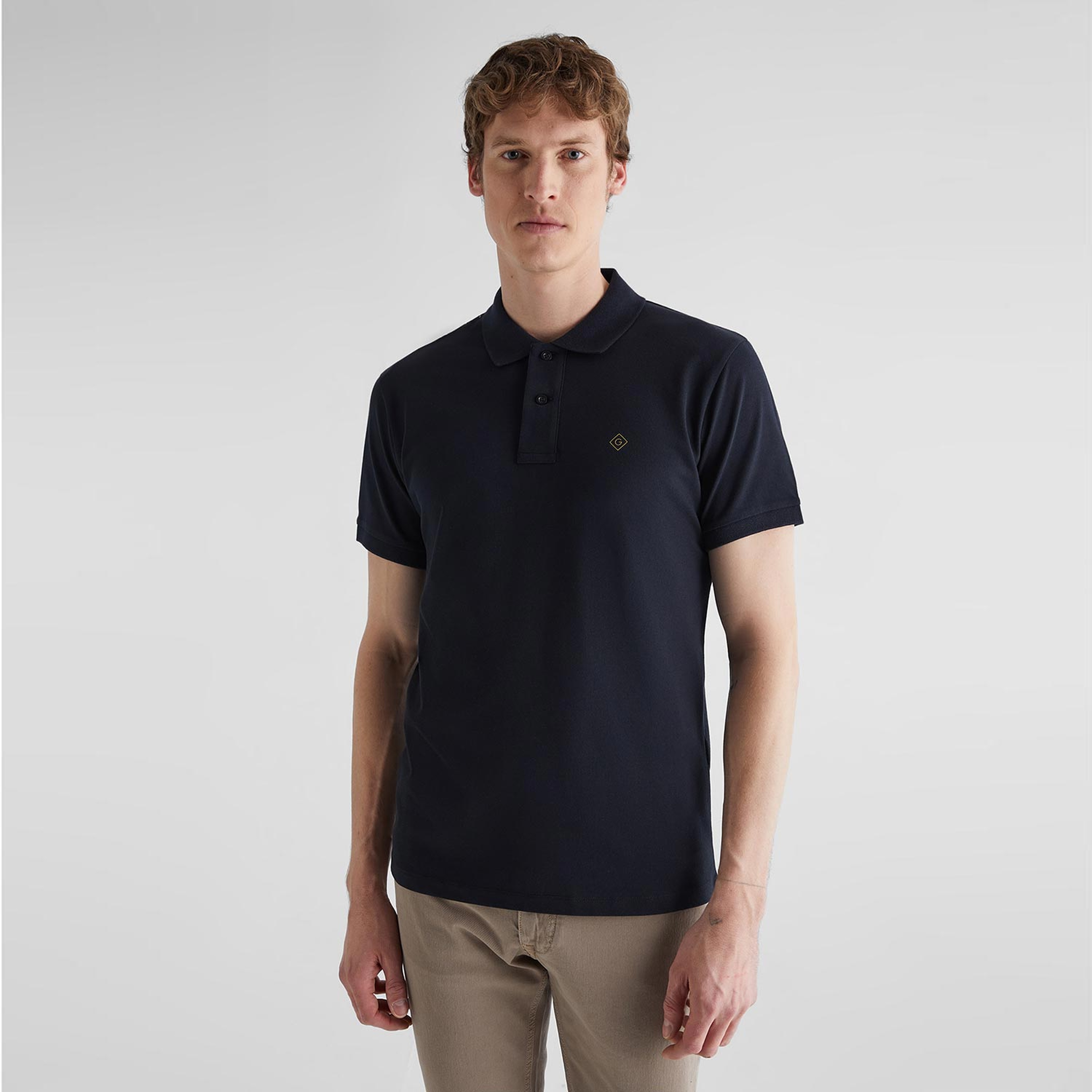 GANT Erkek Siyah Regular Fit Polo