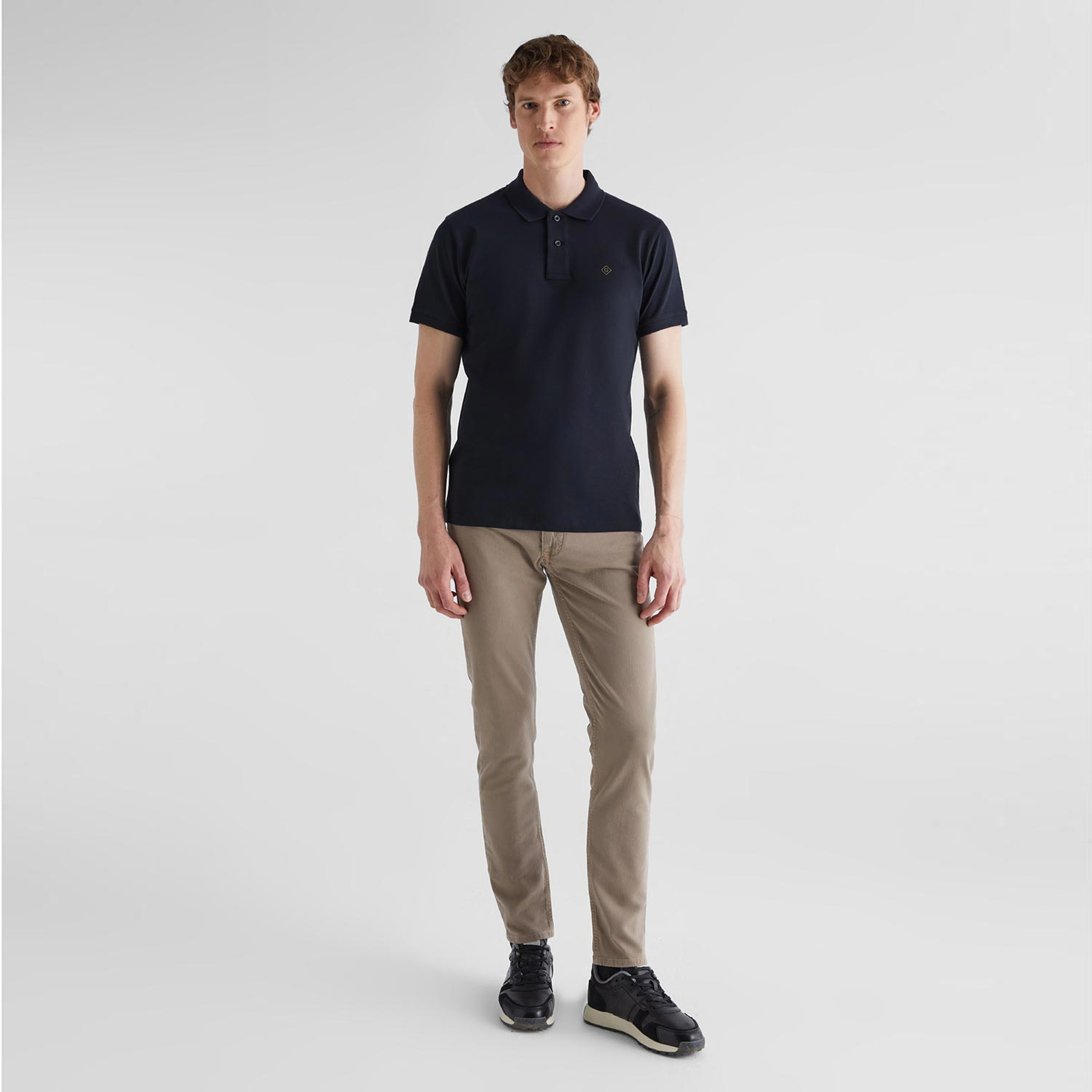 GANT Erkek Siyah Regular Fit Polo