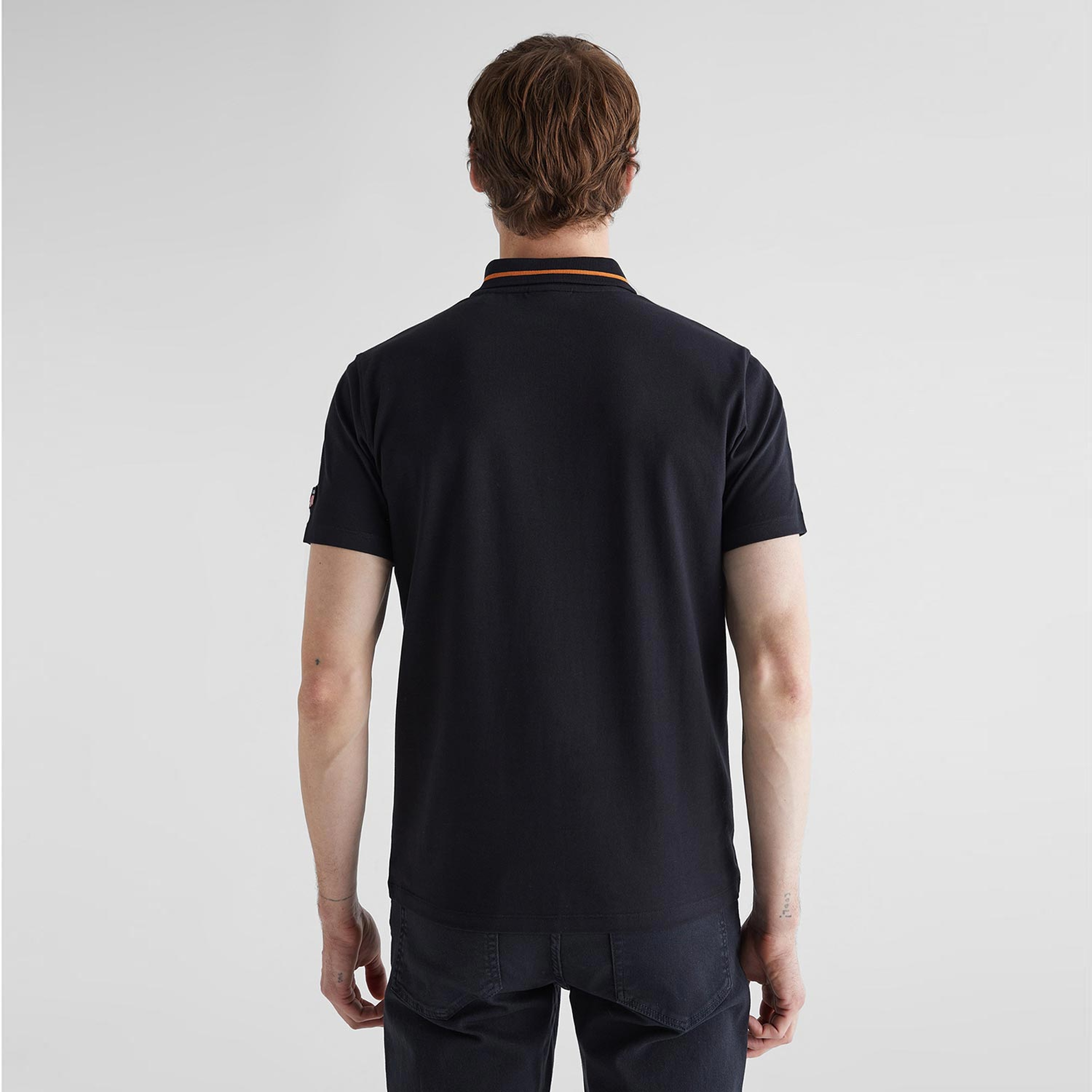 GANT Erkek Siyah Regular Fit Yarım Fermuarlı Polo