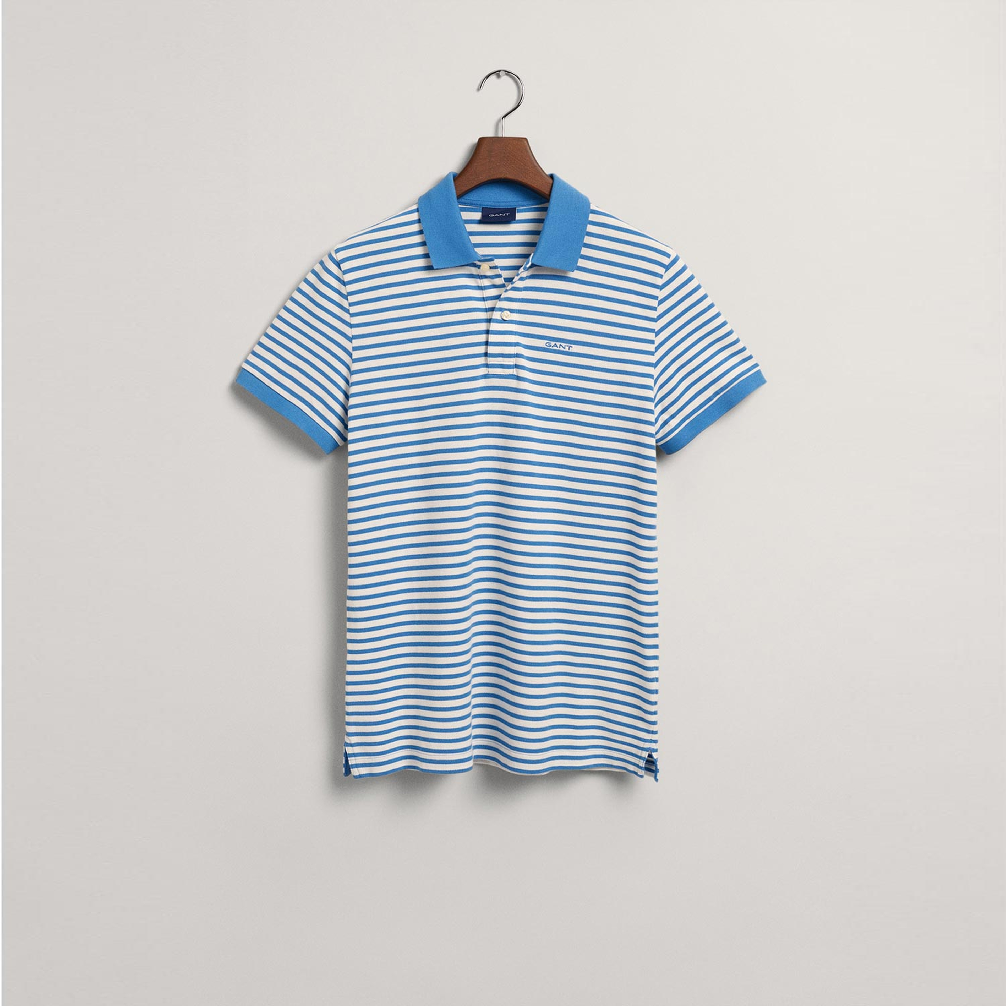 GANT Erkek Mavi Regular Fit Çizgili Polo