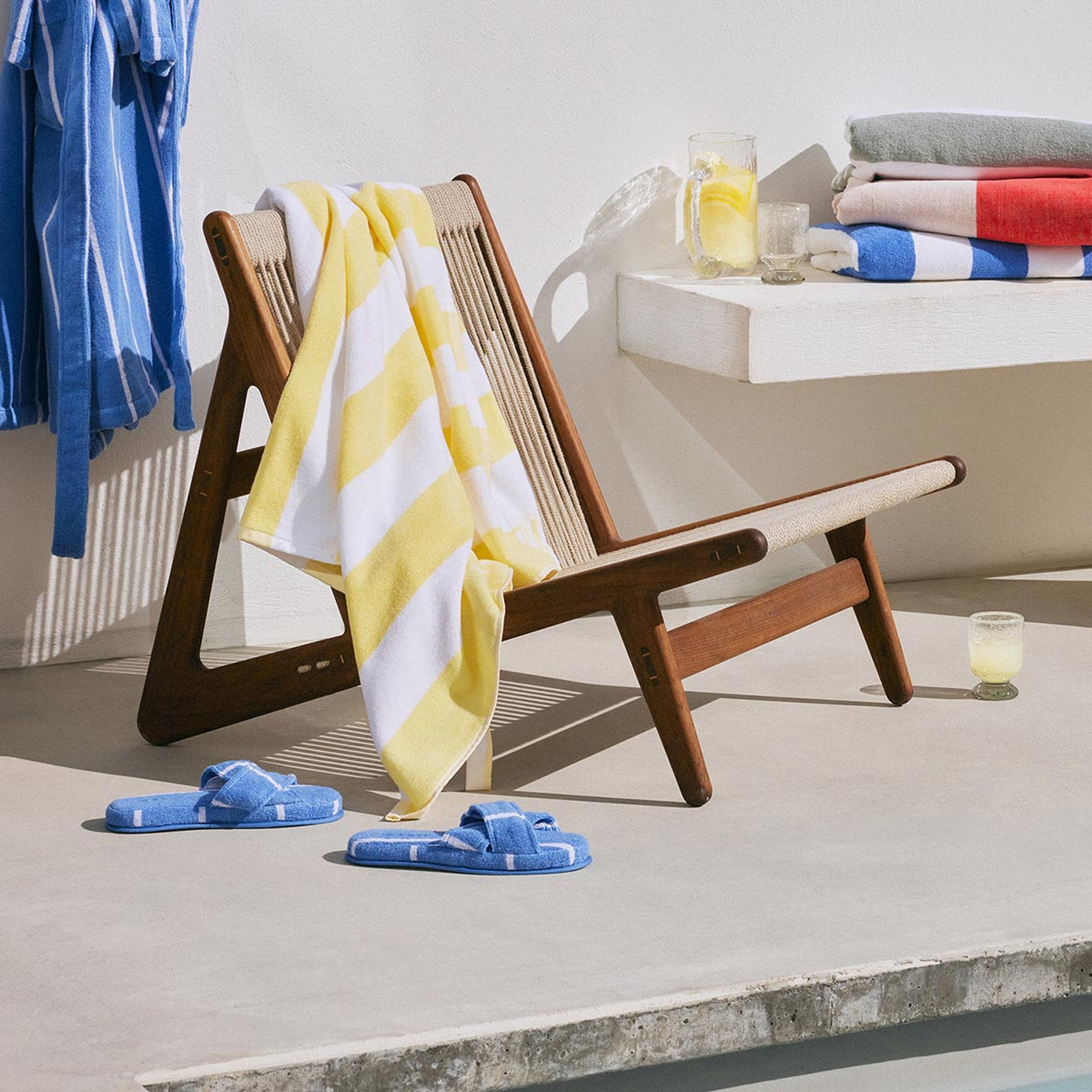 GANT Unisex Sarı Çizgili Havlu