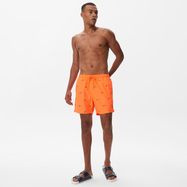 Nautica Erkek Turuncu Desenli Deniz Şortu