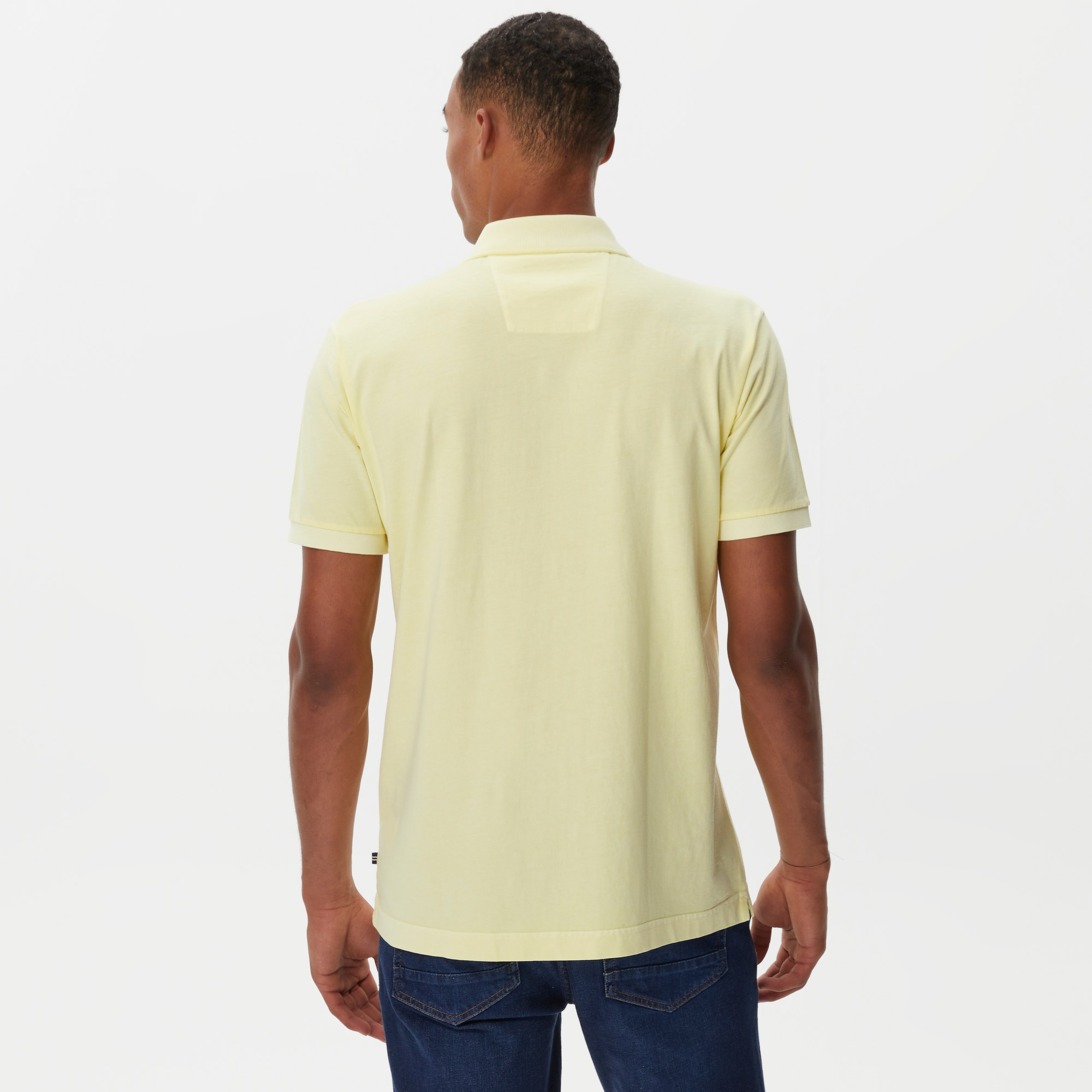 Nautica Erkek Sarı Classic Fit Kısa Kollu Polo