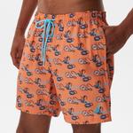 Nautica Erkek Turuncu Baskılı Deniz Şortu