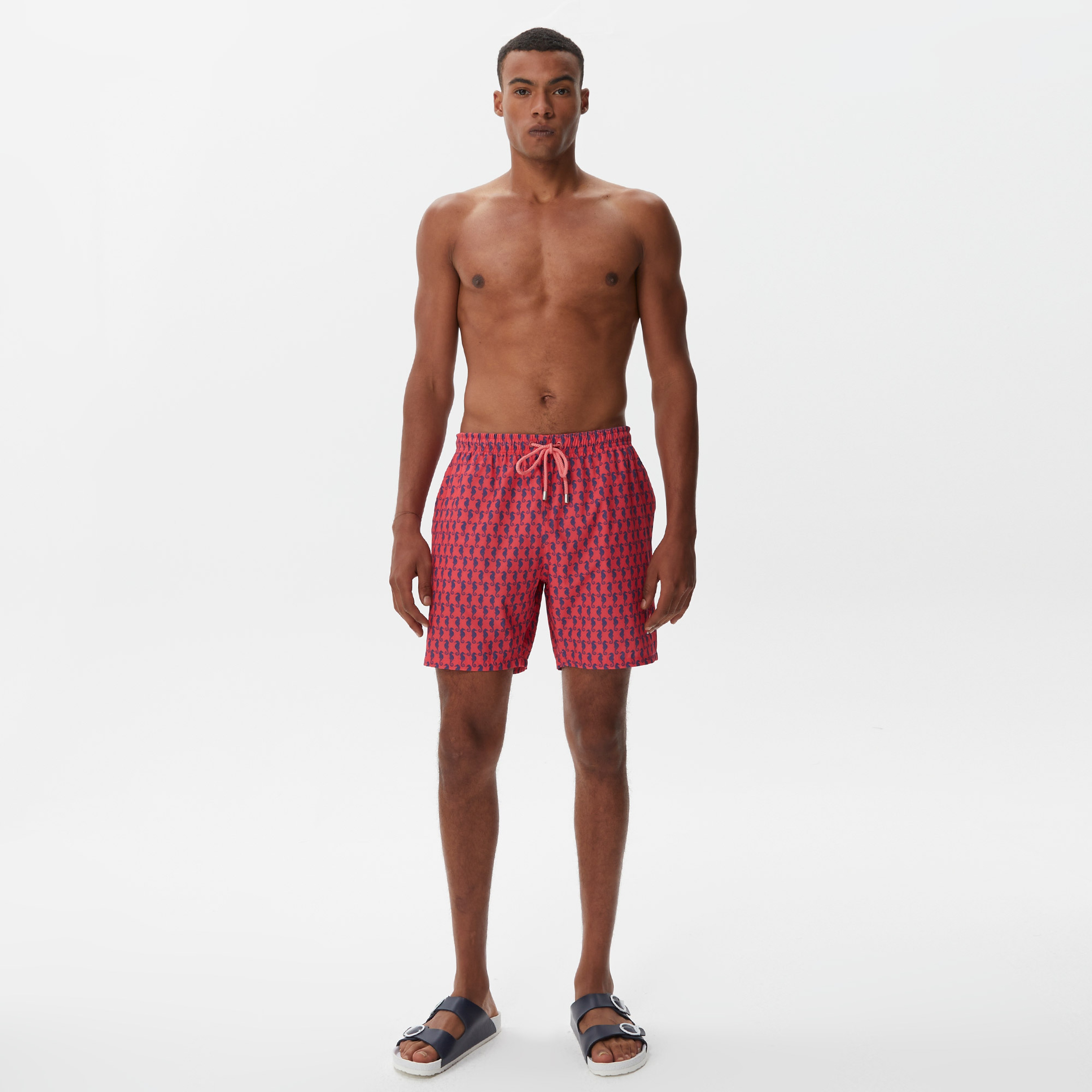 Nautica Erkek Pembe Baskılı Deniz Şortu