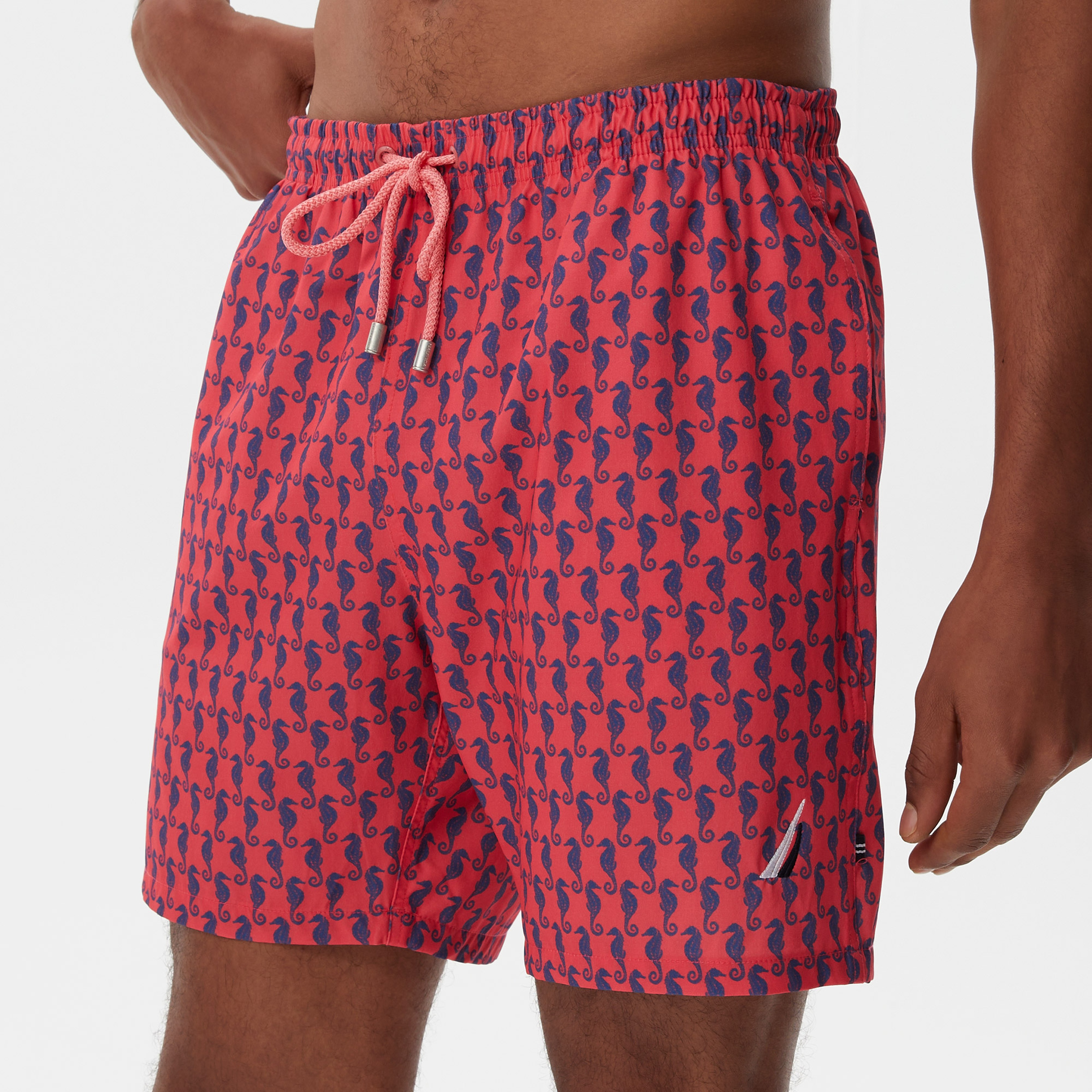 Nautica Erkek Pembe Baskılı Deniz Şortu