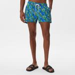 Nautica Erkek Mavi Baskılı Deniz Şortu