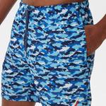 Nautica Erkek Mavi Baskılı Deniz Şortu