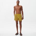 Nautica Erkek Sarı Baskılı Deniz Şortu