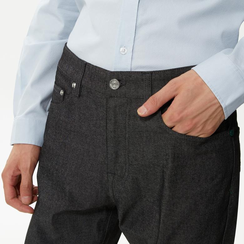 Erkek Slim Fit Siyah Pantolon