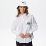 Kadın Relaxed Fit Beyaz Gömlek