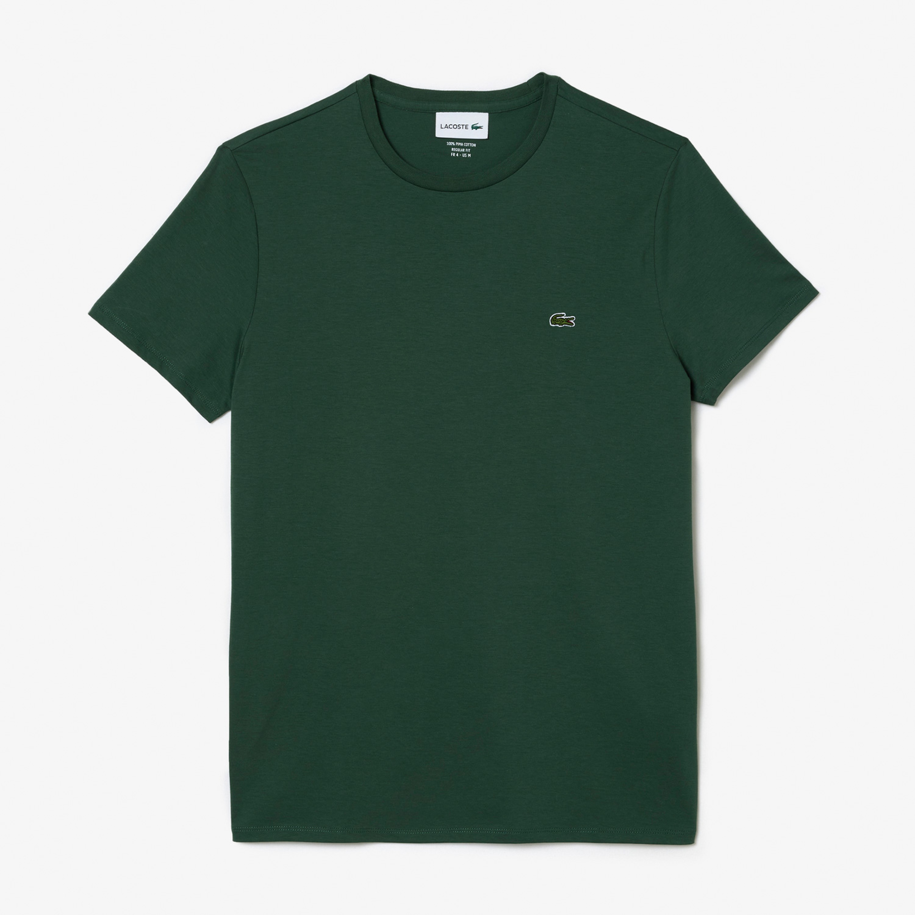 Lacoste Erkek Regular Fit Bisiklet Yaka Yeşil T-Shirt