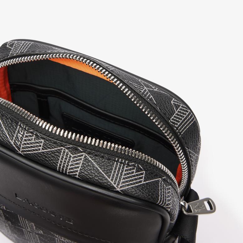Lacoste The Blend Erkek Monogram Siyah Postacı Çantası