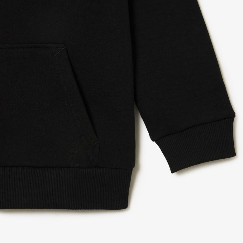 Çocuk Kapüşonlu Siyah Sweatshirt