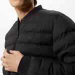 Erkek Hakim Yaka Kapitone Siyah Mont