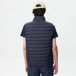 Erkek Dik Yaka Kapitone Lacivert Yelek