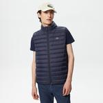 Erkek Dik Yaka Kapitone Lacivert Yelek