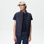 Erkek Dik Yaka Kapitone Lacivert Yelek