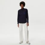 Kadın Relaxed Fit Lacivert Gömlek