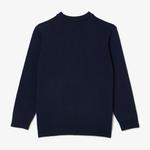 Çocuk Bisiklet Yaka Lacivert Triko