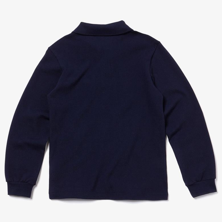 Erkek Çocuk Regular Fit Uzun Kollu Lacivert Polo