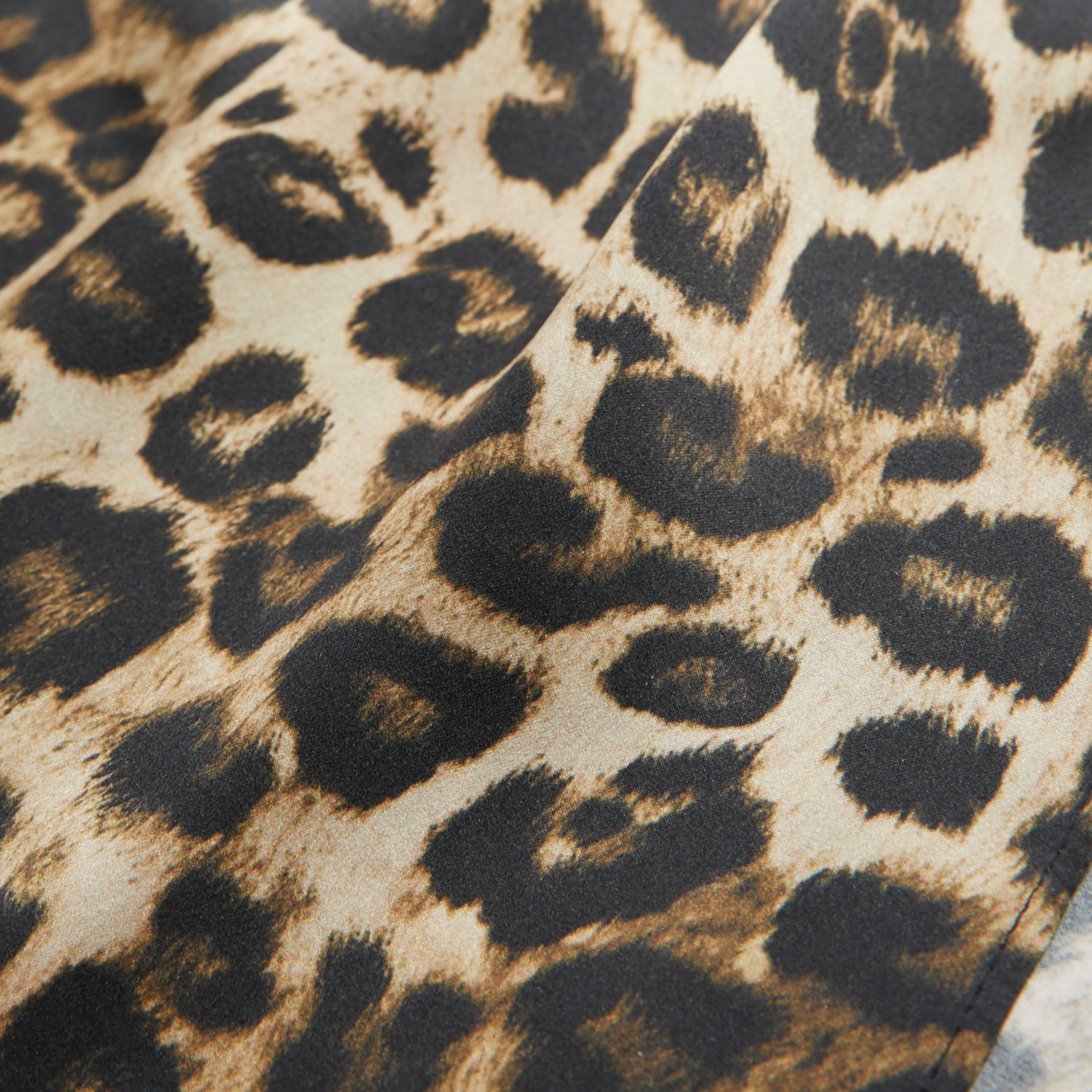 KADIN LEOPAR DESENLİ UZUN ELBİSE