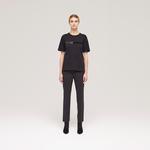 KADIN BASKILI SİYAH T-SHIRT