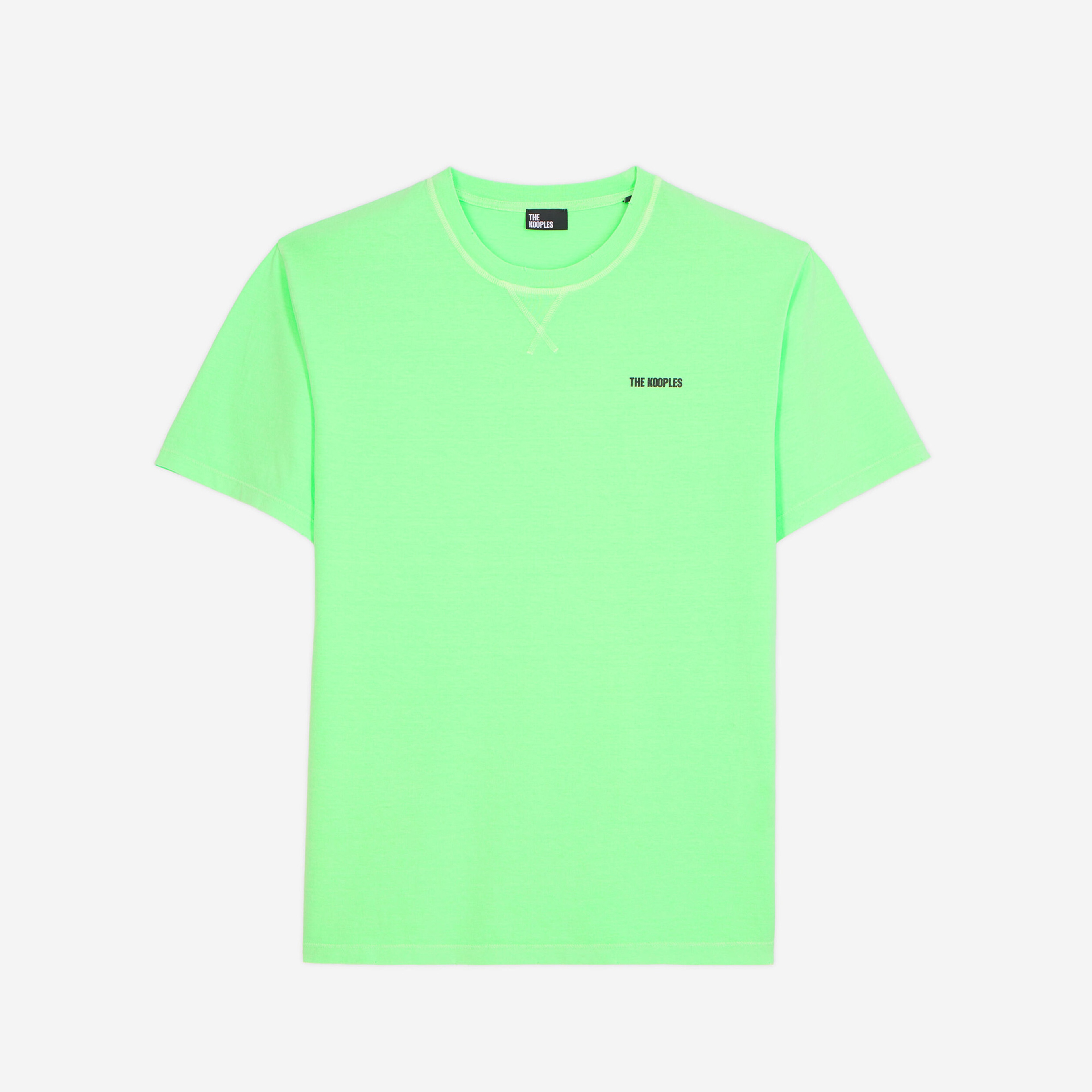ERKEK LOGO BASKILI YEŞİL T-SHIRT