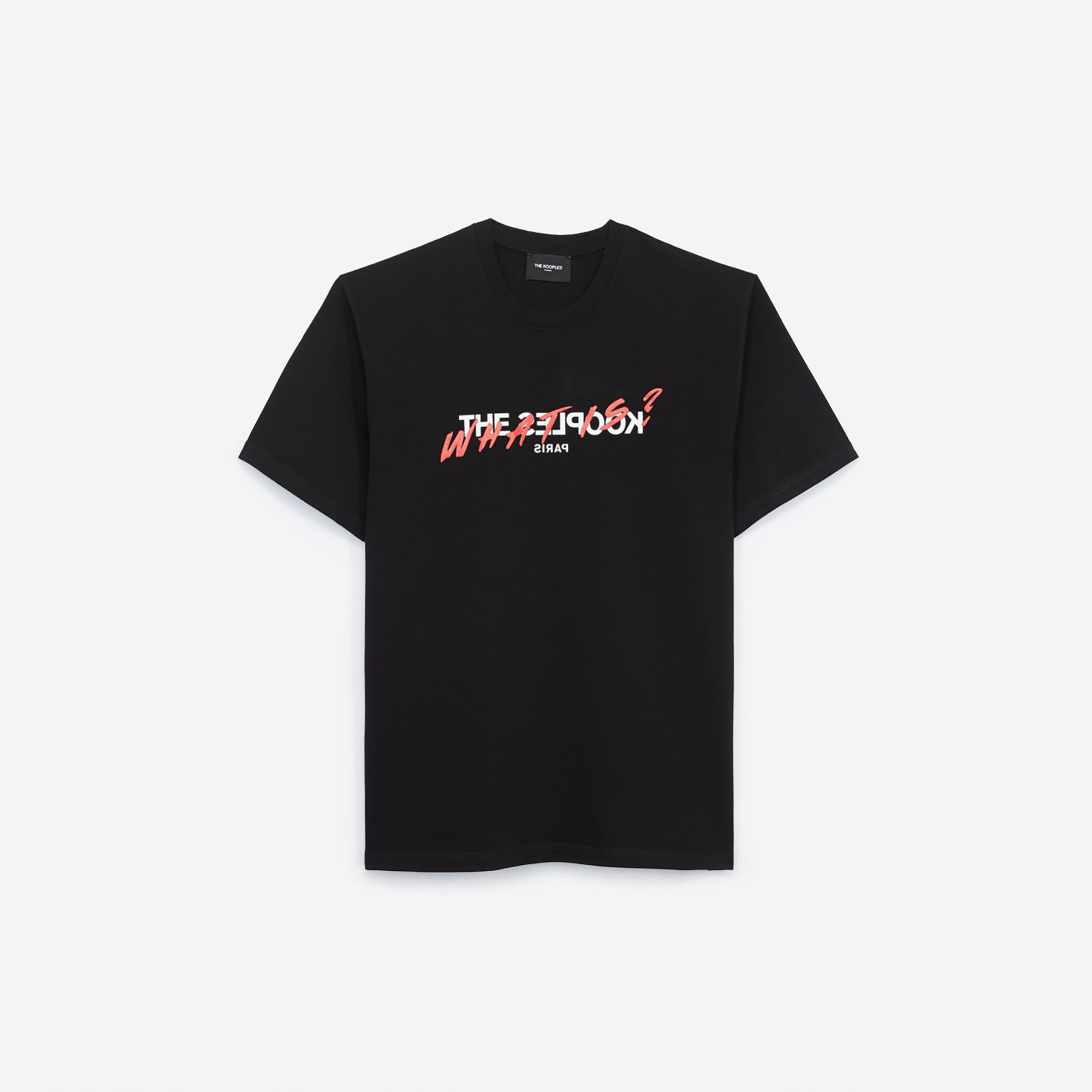 LOGO BASKILI ERKEK SİYAH T-SHIRT