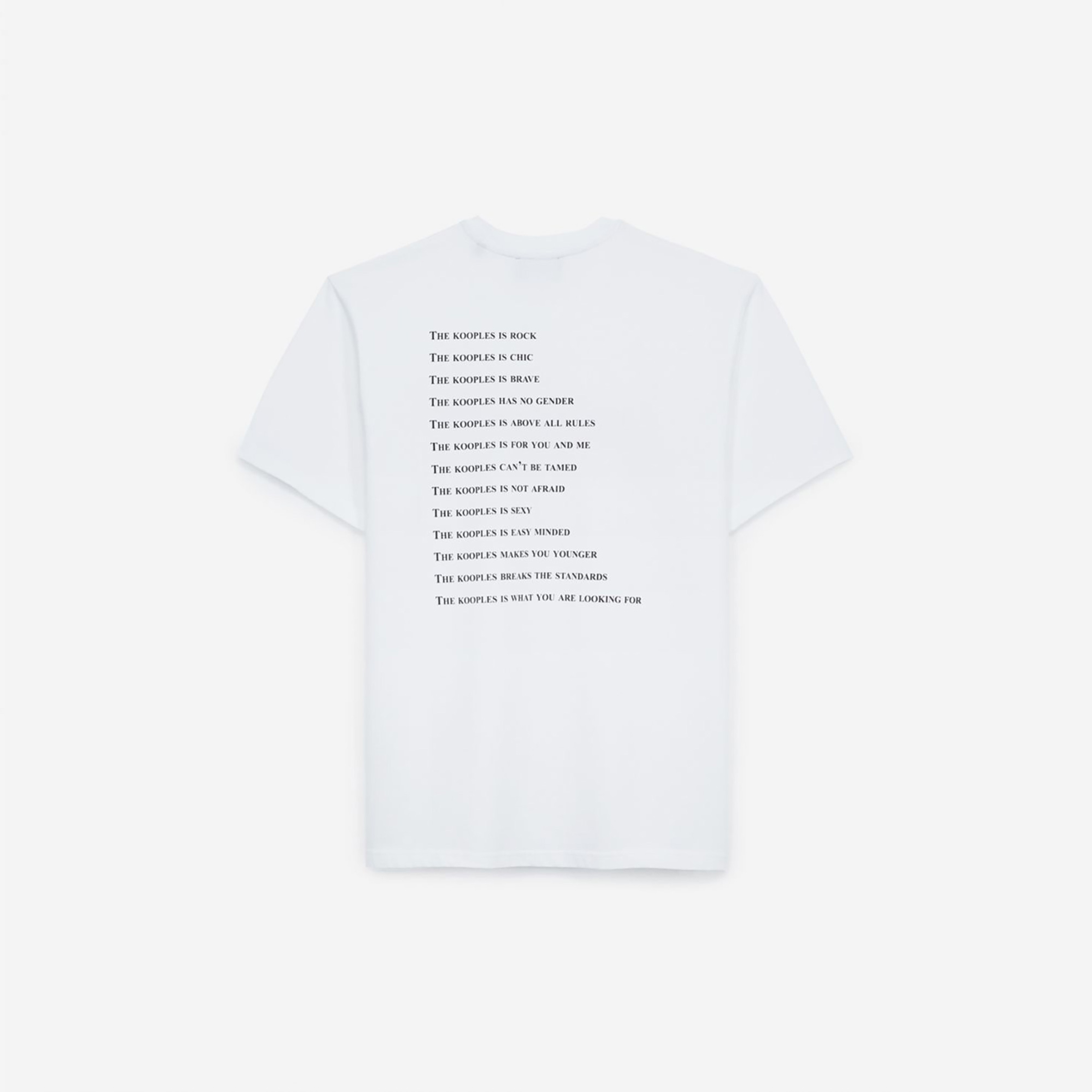 LOGO BASKILI ERKEK BEYAZ T-SHIRT