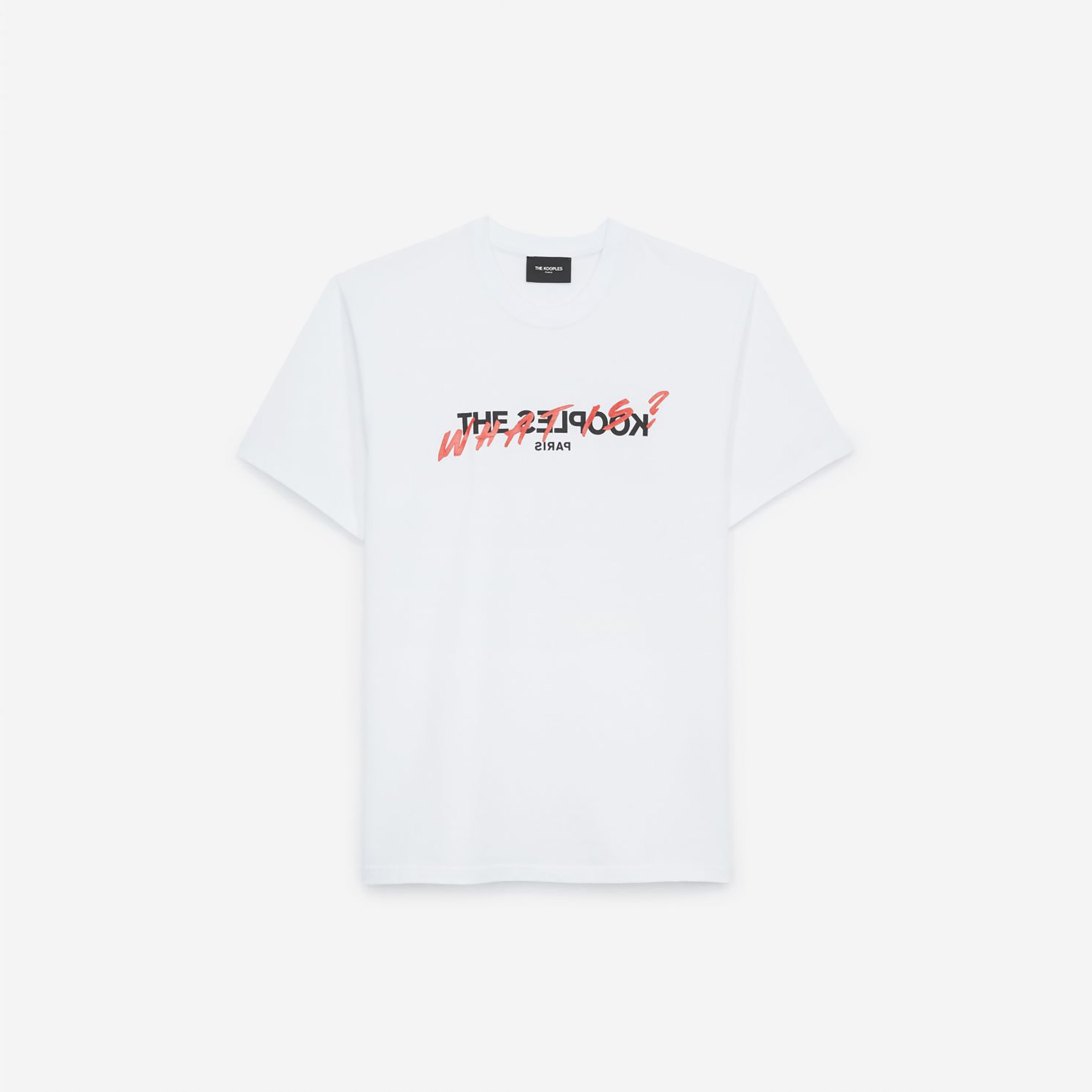 LOGO BASKILI ERKEK BEYAZ T-SHIRT